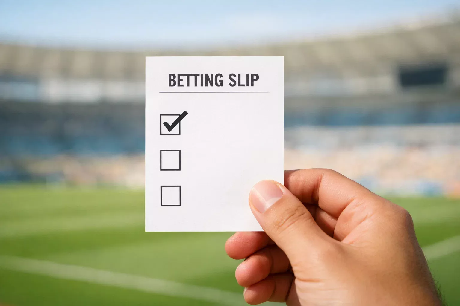 Bilhete de aposta simples - uma única seleção para máximo controlo